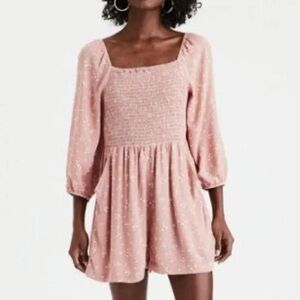 NWT AE Floral Smocked  Romper